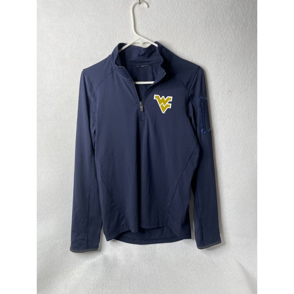 West Virginia WV- Colosseum Hoodie 1/4 Zip Pullover Long Sleeve Shirt Mens